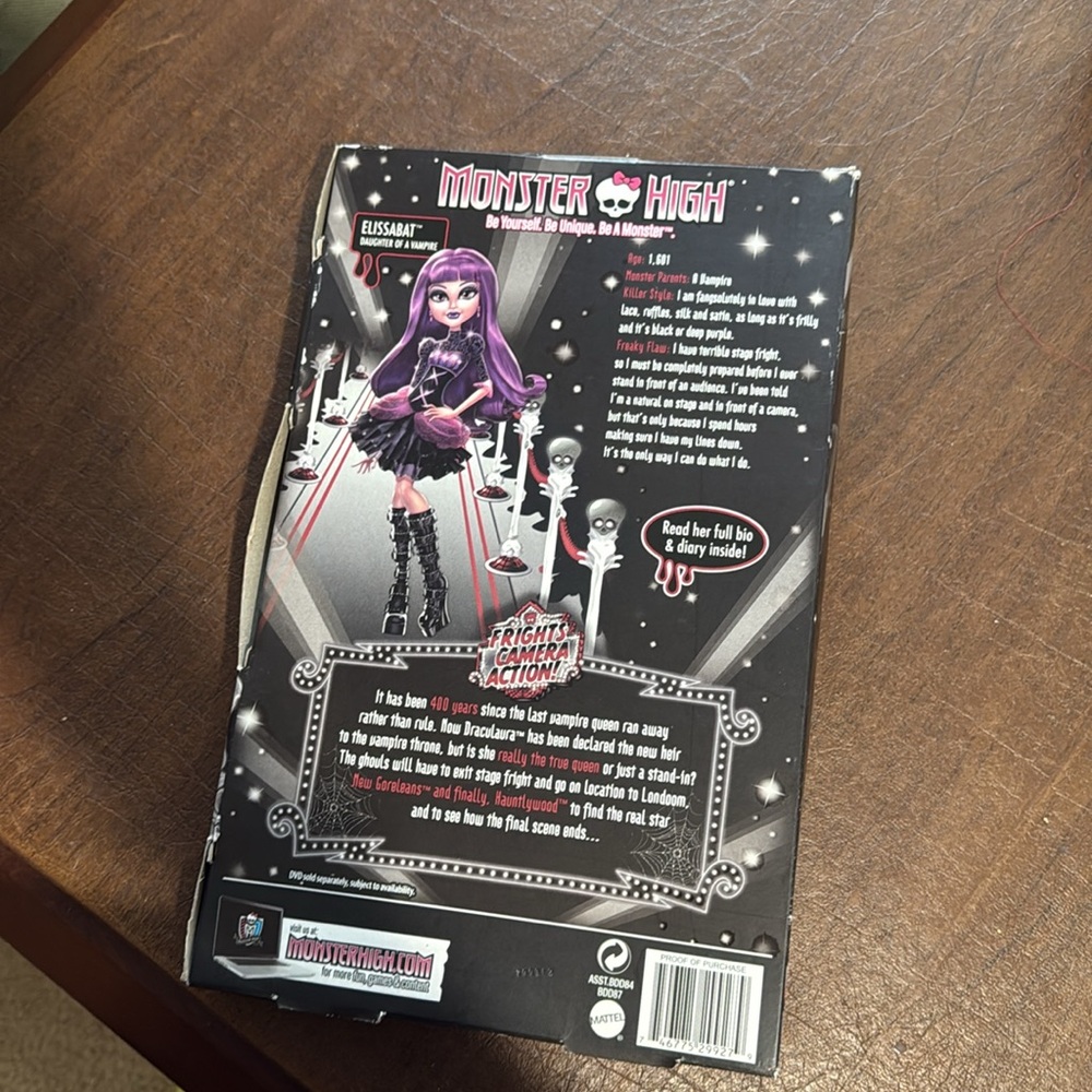 Monster High Elissabat Doll / Fright Camera Action - Picture 5 of 7